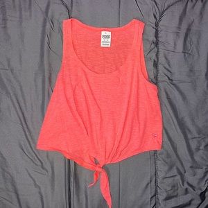 PINK neon pink tank top